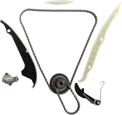 مجموعة سلسلة التوقيت مع أدوات مع أداة VW Jetta Passat Golf Beetle Polo Audi A1 A3 A4 A6 A7 Q5 TT EA888 GEN 3 1.8L 2.0L 2014-2018 TFSI/TSI 06K115225L 06H105209AT T10355 06K109158AA in Saudi Arabia