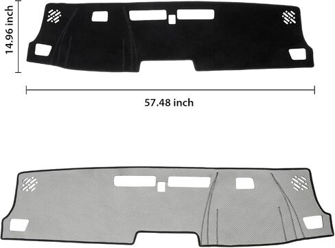 KUST Car Dash Cover for Chevy Chevrolet Colorado 2023-2025 2026 Non-Slip Polyester Center Console Dashboard Cover Interior Accessories for Colorado Custom Fit Dash Mat Sunshade No Glare Black in Saudi Arabia
