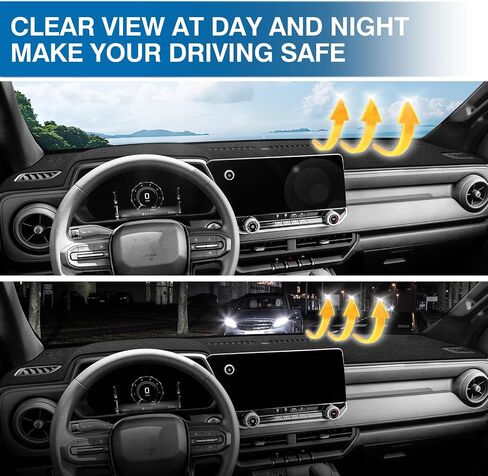 KUST Car Dash Cover for Chevy Chevrolet Colorado 2023-2025 2026 Non-Slip Polyester Center Console Dashboard Cover Interior Accessories for Colorado Custom Fit Dash Mat Sunshade No Glare Black in Saudi Arabia