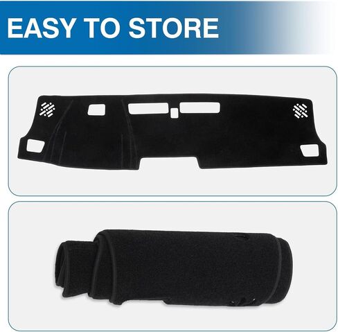 KUST Car Dash Cover for Chevy Chevrolet Colorado 2023-2025 2026 Non-Slip Polyester Center Console Dashboard Cover Interior Accessories for Colorado Custom Fit Dash Mat Sunshade No Glare Black in Saudi Arabia