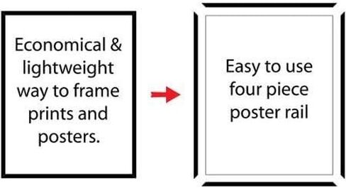 Mainstays 24x36 Pasic Poster & Picture Frame ، Black ، مجموعة من 2 in Saudi Arabia