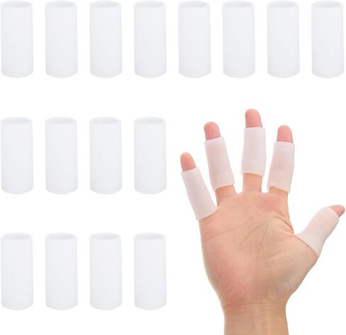 Patikil Gel Finger Cots 1.8 "x0.67" ، 20 PCS Silicone Protector Protector Super in Saudi Arabia