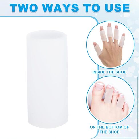 Patikil Gel Finger Cots 1.8 "x0.67" ، 20 PCS Silicone Protector Protector Super in Saudi Arabia