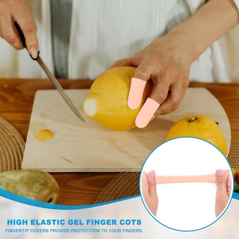 Patikil Gel Finger Cots 2 "x0.79" ، 20 pcs دعم واقي الإصبع السيليكون مع وسائد الأكمام ذات الثقب القابل للتنفس يغطي حامي الإبهام قفازات الأصابع. in Saudi Arabia