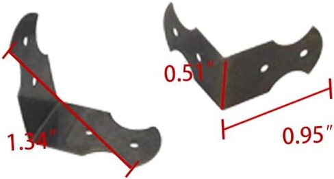 48pcs Vintage Bronze 1" x 1" Decorative Corner Brackets Protector Box Edge Hardware Accessory for Wooden Boxes, Jewelry Boxes, Gift Boxes,Picture Frame, Picture Frame in Saudi Arabia