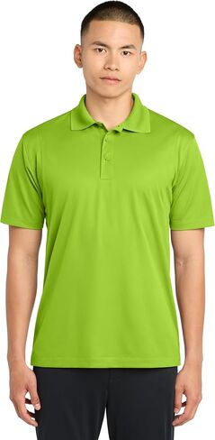 Sport-Tek للجنسين micropique polo | قميص قصير الأكمام للرجال والنساء ، قمة ملائمة غير رسمية للعمل والغولف in Saudi Arabia