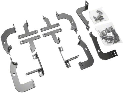 Redrock 4x4 3-Inch Round Curved Side Step Bars; Textured Black Compatible with 18-22 Jeep Wrangler JL 4-Door in Saudi Arabia