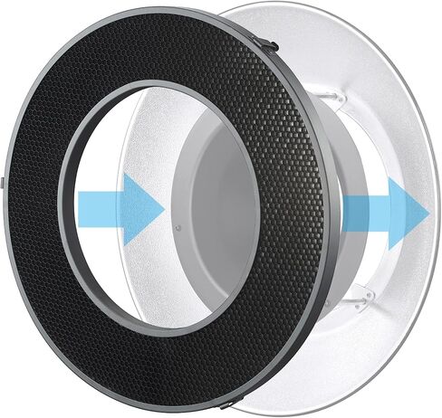 Godox R200-RHC20 Honeycomb Grid R200 Accessories Photography Honeycomb Grid for R200 Ring Flash Head Reflector RFT-25S (20°) in Saudi Arabia