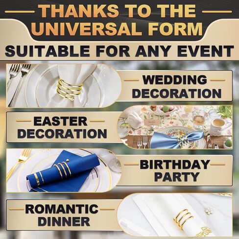 حلقات مناديل من الفولاذ المقاوم للصدأ، حوامل حلقات مناديل معدنية، حامل Yimerlen، أبازيم منديل لعشاء العائلة، الزفاف، الحفلات (أعط بطاقات شكر الاسم) حلزوني فضي 12 قطعة in Kuwait