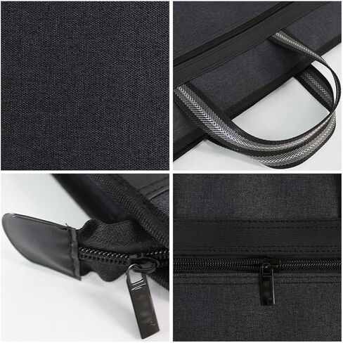 Business A4 Bag Handbag Zip Canvas Pack Pack Multi Layer Shiched Men Bag in Kuwait