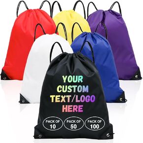 Custom Drawstring Bags - Bulk Orders (30/50/100 Pcs) with Your Logo | Ideal for Gyms, Events, Travel & Daily Activities in Saudi Arabia