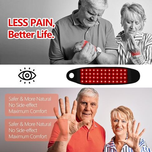 Red Light Therapy for Hands, Near Infrared Light Therapy Belt Portable Wearable Neck Chin Firming V Face Lifting Wrap, 660nm 850nm Infrared Light for Hands Wrist Pain Relief in Kuwait