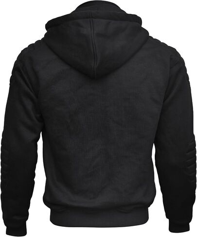 Hoodie Hoodie Mens أسود قابلة للفصل قابلة للفصل ركوب الخيل قميص من النوع الثقيل Kevlar مبطنة بالدراجة الواقية in Saudi Arabia
