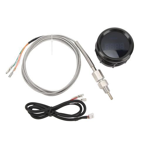 مقياس درجة حرارة الغاز 52 مم دقة عالية الالتزام 12V 200 إلى 1300 ℃ EGT DIGIGT EGT METER TEMP GAUGEEXHAUST درجة حرارة METEREGT GAUGEEGT METEREGT مع مقياس Sensordigital in Kuwait