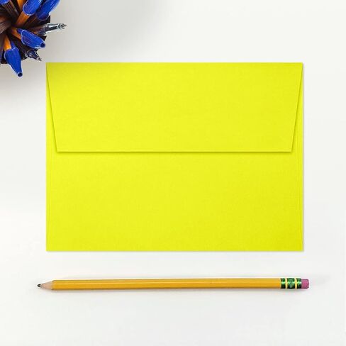LUXPaper A7 Invitation Envelopes | Peel & Press | 5 1/4" x 7 1/4" | Wasabi Green | 80lb. Text | 50 Qty in Saudi Arabia