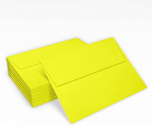 LUXPaper A7 Invitation Envelopes | Peel & Press | 5 1/4" x 7 1/4" | Wasabi Green | 80lb. Text | 50 Qty in Saudi Arabia