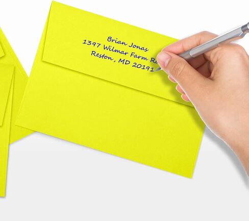 LUXPaper A7 Invitation Envelopes | Peel & Press | 5 1/4" x 7 1/4" | Wasabi Green | 80lb. Text | 50 Qty in Saudi Arabia
