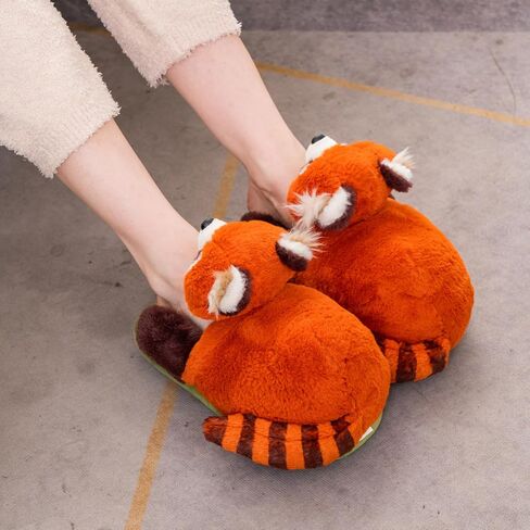 Funny Animal Slippers for Women, Cartoon Cute Fluffy Animal Slippers Cotton Soft Memory Foam Indoor Slippers,Birthday Gifts for Women in Saudi Arabia