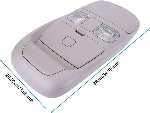 وحدة التحكم العلوية مع أضواء LED قبة ونظارات شمسية متوافقة مع RAM 1500 2500 3500 1998-2002 استبدال 55350657 in Saudi Arabia