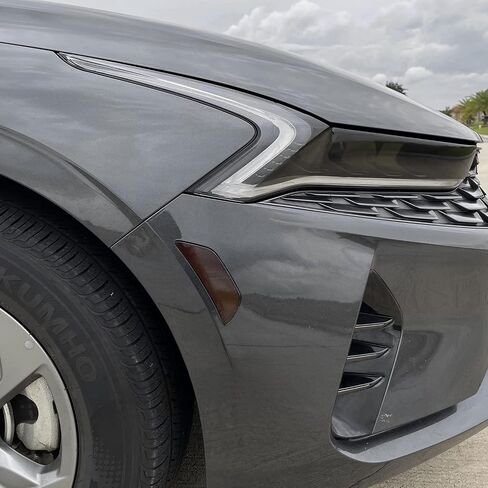 SlickMod PreCut Vinyl Smoke Tint for 2021-2022 Kia K5 Sidemarker (3. Front Sidemarker, 20 Dark Smoke) in Kuwait