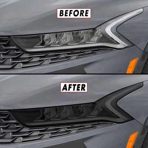 SlickMod PreCut Vinyl Smoke Tint for 2021-2022 Kia K5 Sidemarker (3. Front Sidemarker, 20 Dark Smoke) in Kuwait