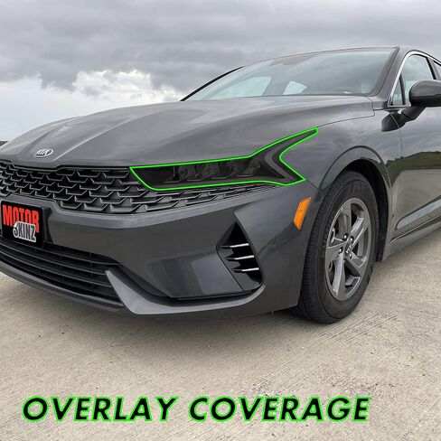 SlickMod PreCut Vinyl Smoke Tint for 2021-2022 Kia K5 Sidemarker (3. Front Sidemarker, 20 Dark Smoke) in Kuwait