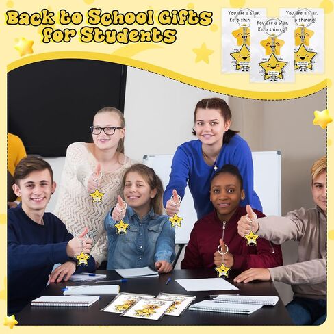 40 Sets You're a Star Keychains with Cards Back to School Student Gifts from Teachers for Classroom Rewards in Saudi Arabia