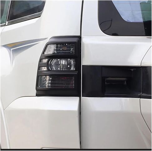 غطاء المصباح الخلفي الأسود غير اللامع متوافق مع Mitsubishi Pajero V93/V97 2007-2020 أجزاء خلفية تعديل خارجي (أسود لامع) in Kuwait