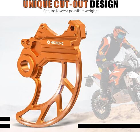 CNC خلفي القرص واقي القرص الخلفي غطاء القرص الخلفي متوافق مع 790 Adventure/R 2019-2023 ، 890 Adventure/R 2021-2024 ، متوافق مع Husqvarna Norden 901 2022-2023 ، الألومنيوم ، أورانج in Saudi Arabia