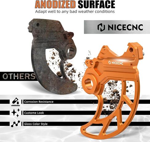 CNC خلفي القرص واقي القرص الخلفي غطاء القرص الخلفي متوافق مع 790 Adventure/R 2019-2023 ، 890 Adventure/R 2021-2024 ، متوافق مع Husqvarna Norden 901 2022-2023 ، الألومنيوم ، أورانج in Saudi Arabia
