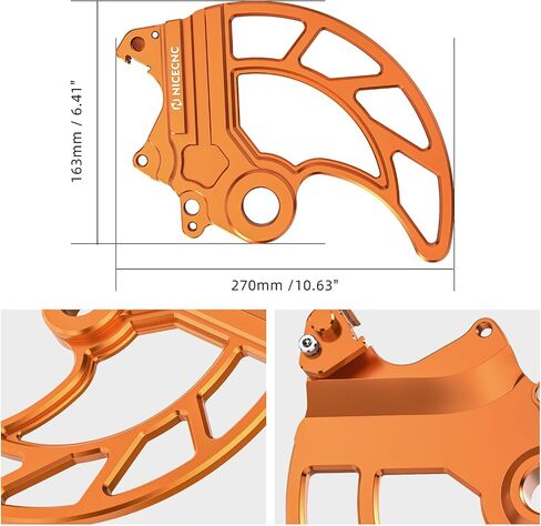 CNC خلفي القرص واقي القرص الخلفي غطاء القرص الخلفي متوافق مع 790 Adventure/R 2019-2023 ، 890 Adventure/R 2021-2024 ، متوافق مع Husqvarna Norden 901 2022-2023 ، الألومنيوم ، أورانج in Saudi Arabia