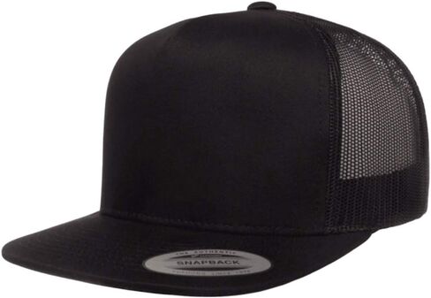 Flexft Snapback Classic Trucker Hat 6006 (أسود) in Saudi Arabia