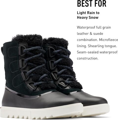 Sorel Women's Joan of Arctic Next Lite Boot — Omega Taupe, Fawn — Waterproof Leather & Suede Snow Boots — Size 10.5 in Kuwait