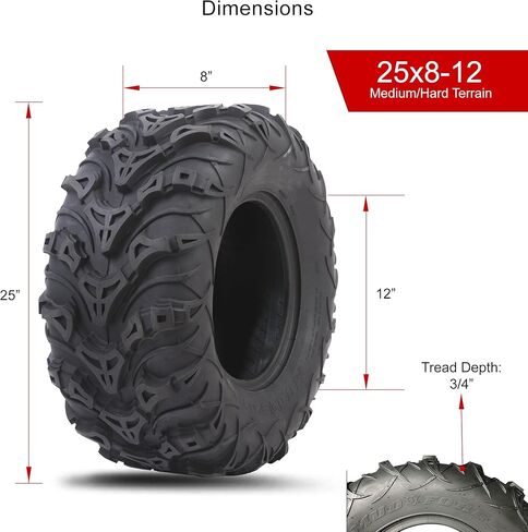 Tusk Mud Force® Tire 26x11-12 in Saudi Arabia