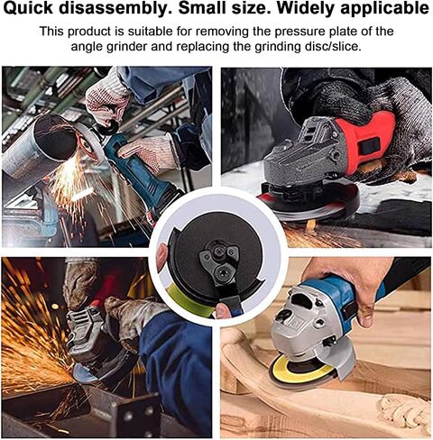 4PCS (2 Sets) 5/8-11 Grinder Nuts Grinder Flange Replacement Parts Compatible with Milwaukee Makita Dewalt Metabo Grinder Parts Q-053 in Saudi Arabia