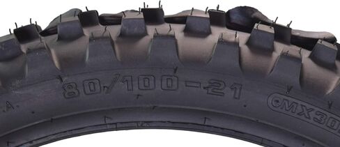 Hoosier Racing MX Tire Set: 80/100-21 MX30S Front & 110/90-19 IMX30 Rear Dirt Bike Tube Type Tires for 125, 250, 450cc Bikes with Hoosier Keychain in Kuwait