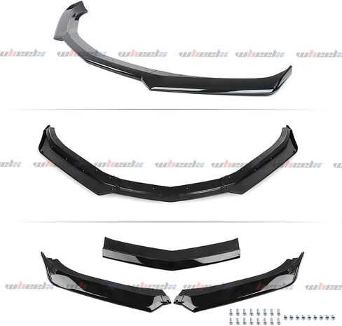 Front Lip Compatible with 2016-2024 Chevy Camaro LT LS RS SS, Air Dam Lower Chin Spoiler Splitter Fit for 16-24, Protection Body Kit (Carbon Fiber Pattern) in Saudi Arabia