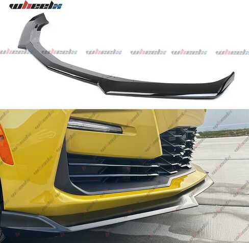 Front Lip Compatible with 2016-2024 Chevy Camaro LT LS RS SS, Air Dam Lower Chin Spoiler Splitter Fit for 16-24, Protection Body Kit (Carbon Fiber Pattern) in Saudi Arabia