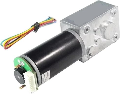 5840-31ZY DC GEAR MOTOR مع تشفير القاعة ، الأسود ، البناء المعدني ، 12 فولت/24 فولت ، عكس الأمام ، ضوضاء منخفضة ، عزم الدوران العالي (260 دورة في الدقيقة 12 فولت) in Kuwait
