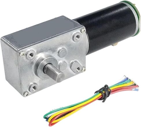 5840-31ZY DC GEAR MOTOR مع تشفير القاعة ، الأسود ، البناء المعدني ، 12 فولت/24 فولت ، عكس الأمام ، ضوضاء منخفضة ، عزم الدوران العالي (260 دورة في الدقيقة 12 فولت) in Kuwait