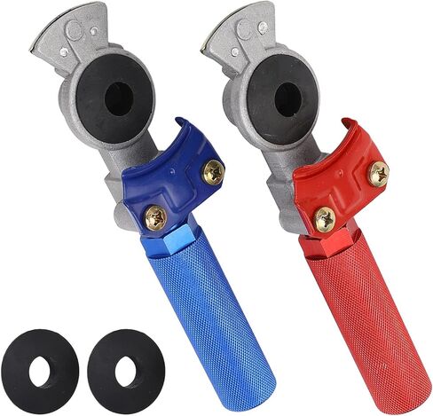 GLAD HAND LAND RED Blue Anodized Aluminized Heavy Duty Complete Hands Grips with Seals for Semi Truck Trailer Tractor RV 2PCS in Saudi Arabia