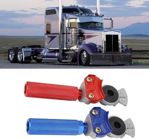 GLAD HAND LAND RED Blue Anodized Aluminized Heavy Duty Complete Hands Grips with Seals for Semi Truck Trailer Tractor RV 2PCS in Saudi Arabia