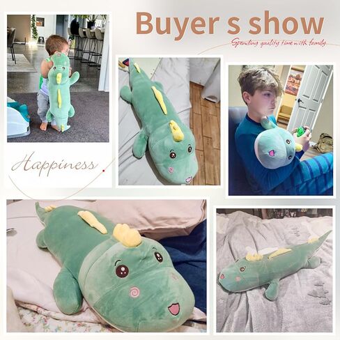 32 "Dinosaurs Plush Plush Toy Pillow ، Dinosaur Ptice Dinosaur Potticed Animals Doll ، Soft Back Cushion Big Dinosaur Plushies ، Gift for Kids ، أعياد الميلاد ، عيد الفصح in Kuwait