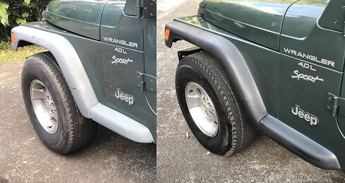 RUGGED RESTORE Trim Coat Plastic Restorer Kit | Restores Dull Faded Dried Out Interior Exterior Plastic Vinyl Rubber Trim Flares Fenders Bumpers Cladding Running Boards Cowls | Black Finish 4 Oz in Saudi Arabia