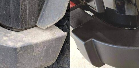 RUGGED RESTORE Trim Coat Plastic Restorer Kit | Restores Dull Faded Dried Out Interior Exterior Plastic Vinyl Rubber Trim Flares Fenders Bumpers Cladding Running Boards Cowls | Black Finish 4 Oz in Saudi Arabia