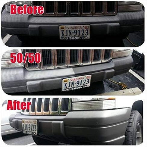 RUGGED RESTORE Trim Coat Plastic Restorer Kit | Restores Dull Faded Dried Out Interior Exterior Plastic Vinyl Rubber Trim Flares Fenders Bumpers Cladding Running Boards Cowls | Black Finish 4 Oz in Saudi Arabia