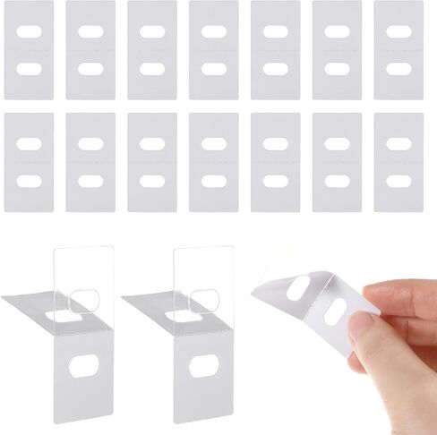 60 PCS (30 Sets) Vertical Blinds Replacement Slats, Self-Adhesive Vertical Blind Repair Tabs Blinds Replacement Kits Slats Blind Fixer Tabs in Saudi Arabia