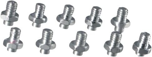 Pokinge 10Pcs Bicycle Pedal Bolts Aluminum Alloy Road Bike Anti-Skid Nail M4 Anti Slide Screw Fixed Stud Mountain Bike Pedal Screws in Saudi Arabia