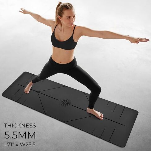 Plyopic. Ultra-Grip Pro+ Yoga Mat – EXTREME Non-Slip Performance - Dry Grip & Wet Grip - Alignment Line - Comfortable & Sweat Resistant - For Yoga, Pilates, Exercise, Workout, Bikram & Hot Yoga in Kuwait