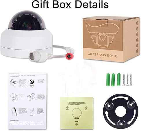 كاميرا EVERSECU Mini PTZ RS485 HD تناظرية 1080P 4X تكبير (2.8-12 مم) مسافة 65 قدمًا بالأشعة تحت الحمراء في الهواء الطلق كاميرا قبة عالية السرعة IP66 مقاومة لعوامل الطقس كاميرا PTZ معدنية كاملة مقاومة للتخريب in Kuwait